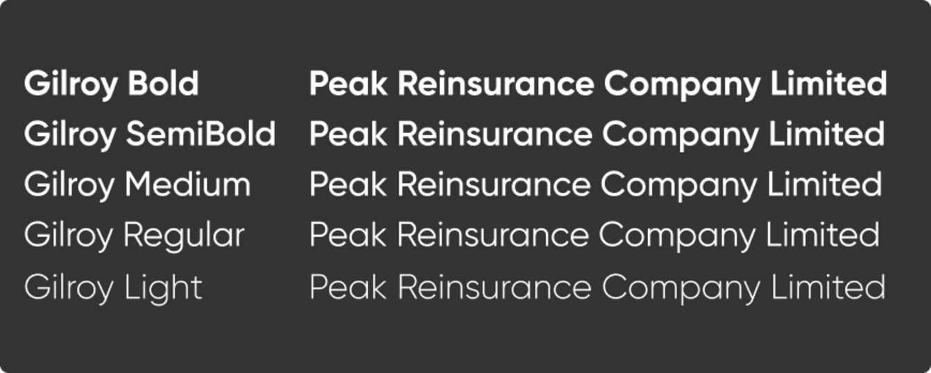 English Corporate Font