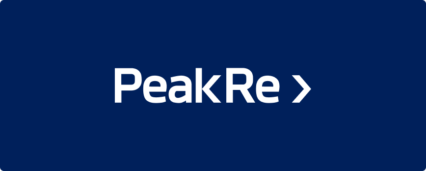 White Logo on Peak Re Blue Backgrounds