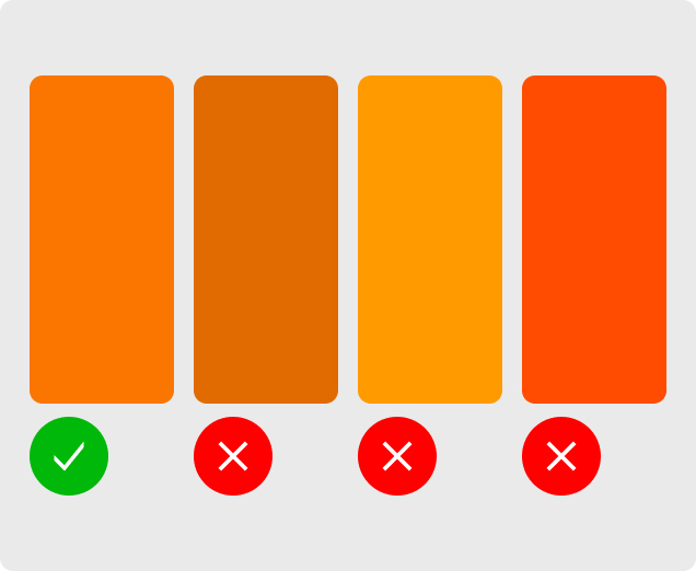 Avoid incorrect hues