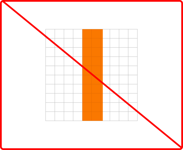 Do not draw outside the grid boundaries